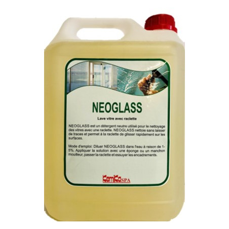 Neo Glass 5L produit nettoyage des vitres à la raclette