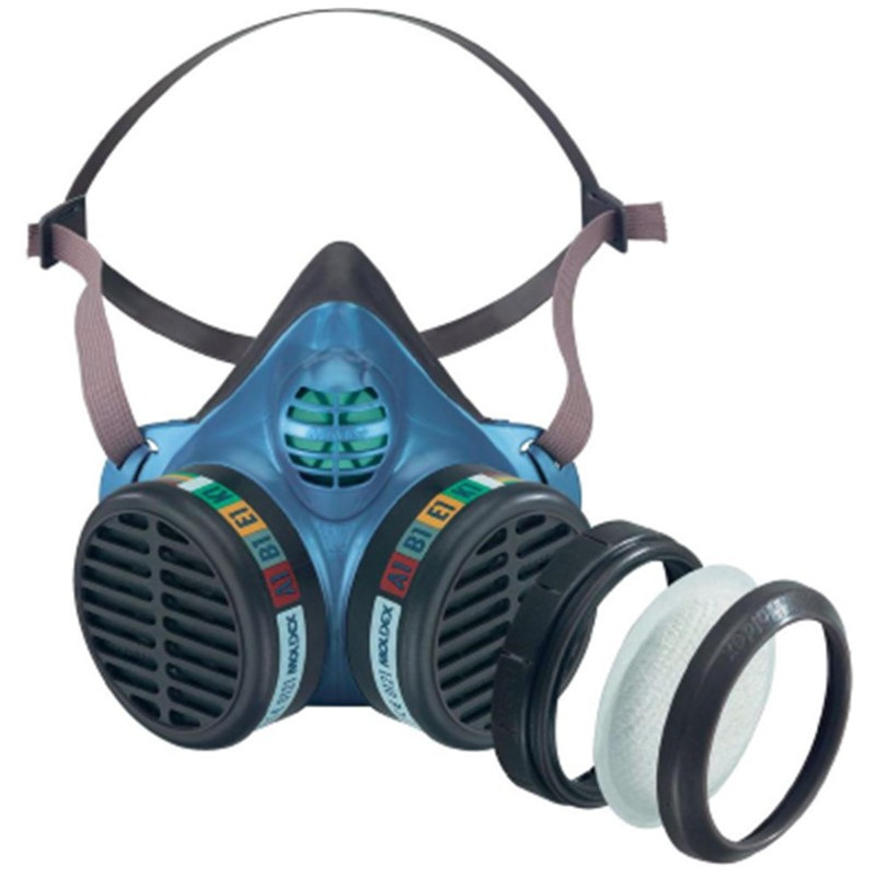 DEMI MASQUE EN CAOUTCHOUC POUR 2 FITRES